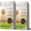 Silium Cosmetici - Colorazione Permanente per Capelli 4.0 Castano Naturale, senza Ammoniaca, 100% Copertura Capelli Bianchi, con 5 Cereali, pack da 2