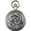 Ogle impermeabile bronzo Phoenix nero fasi lunari Tourbillon meccanico automatico orologio da tasca catena Fob