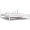 vidaXL Giroletto con Rete a Doghe Elegante Classico Robusto Resistente Arredo Casa Struttura Telaio Letto Nero in Metallo 180x200 cm