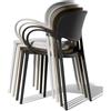 Connubia 4 Sedie con braccioli Abby CB2192 Colore Tortora Opaco P900