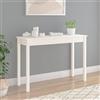 AUVYI Tavolo Consolle in Legno Massello di Pino 110x40x75 cm Bianco Consolle Moderna Cosolle Ingresso Tavolo Divano Arredo Ingresso Moderno Decorativa Da Tavolo Tavolo Soggiorno Moderno