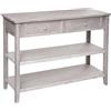 ATMOSPHERA CREATEUR D'INTERIEUR - Consolle a 2 cassetti in legno sbiancato charme l110cm