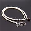 Vatslacreations Collana Di Perle E Granato Fatta A Mano In Argento 925 18"