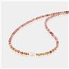 Bundela Gems Collane fatte a mano A++ 2-3 mm opale rosa e perle pietre preziose rotonde sf...