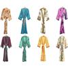 Fatto a mano 2 Pz Accappatoio Kimono In Seta Vintage Da Donna Lungo Lingerie Pigiama Gonna