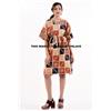 Fatto a mano Vintage Kantha Lavoro Corto Kaftan Donna Mini Cotone Abito Boho Hippy Forti Size
