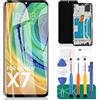 SRJTEK Per Huawei Honor X7 2022 Display LCD Per Honor X7 Sostituzione Dello Schermo Per Honor X7 Digitizer Assembly CMA-LX2 Kit di Riparazione Con Telaio (Nero)