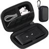 Lacdo Borse e Custodie per Hard Disk per Kingston XS1000 / XS2000 / XS1000R SSD 500GB 1TB 2TB Portable External Solid State Drive USB 3.2 EVA Borse Organizer Antiurto Protettivo Portaoggetti, Nero