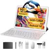 TIGERFU Tablet, Tablet 10 Pollici Android 14, 36GB RAM+128GB ROM(TF 1TB), 5G/2.4G WiFi, Octa-Core 2.0 GHz, BT 5.0, Batteria 8000mAh, 8MP+5MP, Tab 2 in 1 con Tastiera, Penna, Mouse - Oro