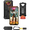 Ulefone Armor X13 12 GB+64 GB Telefoni Portatile Infrangibile, Android 13, 50 MP+24 MP Notturna Vision, 8-Core, 6,52 HD+, 6320 mAh, Antiurto Impermeabile Smartphone 4G Dual Nano