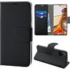 N NEWTOP Cover Compatibile per Xiaomi Mi 11T / 11T Pro, HQ Lateral Custodia Libro Flip Magnetica Portafoglio Simil Pelle Stand Protettiva (Nero)