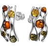 Copal Orecchini Da Donna In Ambra E Argento Sterling 925 Con Confezione Regalo