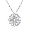 Jrêveinfini Quadrifoglio Collana Donna Bambina Argento 925, Collana Portafortuna Amuleto Argento Donna Mamma e Figlia Amicizia, Idee Regalo Natale 2023, Regalo Donna Compleanno Mamma Nonna