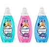 Generico Coccolino Detersivo, Set 3 Flaconi, Ultra Clean + Ultra Care + Odor Protection, 37 Lavaggi Ciascuno