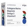 Bright Naturo Potente integratore di collagene marino + Acido ialuronico + Magnesio + Omega-3 + Vitamina E. Per idratazione della pelle e protezione antiossidante. 28 bustine giornaliere