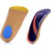 PCSsole's 3/4 Solette Ortopediche Plantari per Arco Alto，Solette Scarpe Antinfortunistiche per Fascite Plantare, Piedi Piatti, Pronazione,Iperpronazione, Spina Calcaneare Purpureo