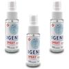 FLPrice Igenizzante Mani e Superfici 3x50ml - Alcool 70%, Glicerina e Aloe Vera, Formula Potenziata - Spray Antibatterico, Virucida, Pratico e Sicuro