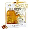 GLOSS ! Cofanetto da bagno all'argan - Cofanetto regalo di Natale - Idea regalo per donna, compleanno, insegnante, San Valentino, festa della mamma - Benessere e relax - DUO