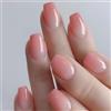 Boloshine Unghie Finte Corte Quadrate, 24 Pezzi Francese Stick sulle Unghie Artificiali, Copertura Completa Naturali Press on Nails, French Manicure per Donne e Ragazze - Delicata Garofano