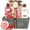GLOSS ! Cofanetto da bagno ROSE - Prodotti benessere - Cofanetto regalo originale per donna, compleanno, festa della mamma, Natale, San Valentino - CORBEILLE