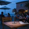 Lampada da Tavolo Solare 2.2W IP54 CCT Dimmerabile - Nera