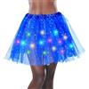 EKKONG Gonna Tutù LED per Donna e Bambina, Tulle con Paillettes e Luci Luminose per Festa, Danza, Carnevale