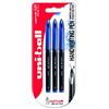 Uni-Ball Penna rollerball UB-188-Micro Air, inchiostro blu Super Ink, a prova di manomissione, pennino per penna stilografica, confezione da 3 pezzi