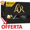 L'OR Caffè Espresso Ristretto - Caffè in Capsule in Alluminio Compatibili con Nespresso - Confezione Da 40 Capsule - CONFEZIONE RISPARMIO