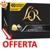 L'OR Caffè Espresso Onyx - Caffè in Capsule in Alluminio Compatibili con Nespresso - Confezione Da 40 Capsule - CONFEZIONE RISPARMIO