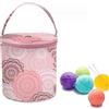 Spldsun Borsa Maglia Lana, Borsa per Maglieria Filati, Borsa per Filati Portatile, Utilizzato per Riporre Lana, Filati, Accessori per L'Uncinetto, Ecc (Rosa)