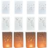 Fayemint 20 Pezzi Sacchetti di Candela Resistenti, Sacchetti di Candela Bianco, Sacchetti per Candela, per Feste, San Valentino, Matrimoni, Fidanzamenti, Natale