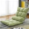 plplaaoo Poltrona da Divano con Schienale Ribaltabile, Divano da Terra, Poltrona da Divano da Terra, Divano Pieghevole, Camera da Letto Singola con Balcone, Cuscino per Sedia da Divano Piccolo(Verde)