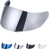 JQF Gear Visiera Casco per K1 K3SV K5,Sostituzione della Visiera della Lente del Casco del Parabrezza del Motociclo per Il Casco Integrale (Cromo argento)