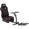 SUBSONIC Racing cockpit Sedile di simulazione con supporto per volante e pedaliera, Simulatore di corse e simulazione DPZ per volante PS5, Xbox, PC