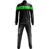 BrolloGroup Tuta Calcio Zeus Apollo Allenamento Tempo Libero Personalizzabile PS 31595 (M, Nero Verde)