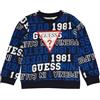 Guess Felpa per Bambini e Ragazzi Blu 5 Anni (110cm)