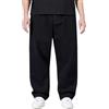 LinRim Jeans da uomo Baggy Y2k, pantaloni jeans con gamba larga, jeans casual, vestibilità rilassata, pantaloni in denim, pantaloni hip hop, jeans streetwear, skateboard, jeans dritto, jeans larghi, Nero ,