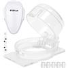 Your Day Mate Set di serratura di sicurezza per bambini per fornelli, 6 pz di coprimanopole, 1 pz di serratura di sicurezza per bambini per porta del forno in Bianco, manopola della porta di protezione del fornello