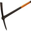 Fiskars Piccone forgiato, Lunghezza: 90 cm, Peso: 2,95 kg, Testa in acciaio al carbonio forgiato/Manico resistente in fibra di vetro, Nero/Arancione, 200, 1001733