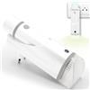 Fishtec Torcia LED + luce notturna, rilevatore di presenza e oscurità, angolo di rilevamento di 60° fino a 3 metri, ricaricabile: base di ricarica wireless da 3,6 V, autonomia di 5 ore, segnale SOS