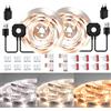 Wefomey Striscia LED con Sensore di Movimento, 3 Metri Luce LED da Guardaroba, 2700K-6500K Luci a Nastro LED Bianche Dimmerabile per Camera da Letto, Cucina, Scale, 2PCS