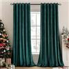 MIULEE Tende Velluto Verde Petrolio per Interni Tenda Moderne, Eleganti Tenda per Camera da Letto Salotto e Soggiorno, 2 Pezzi Tende Oscuranti Termiche per Interni Velluto Occhielli L 200 x A 245 CM