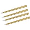 Marhynchus Candele a LED, 4 Pezzi Candele Coniche Senza Fiamma da 10 Pollici, Candela Conica a LED Elettrica Alimentata a Batteria Luce Calda per Natale (Oro)