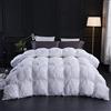 Three Geese Piumino king size, piuma d'oca, per tutto l'anno, 10,5 Tog, 100% cotone biologico, per letto matrimoniale, colore: bianco