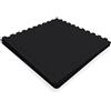GORILLA SPORTS® Tappetino Puzzle da Palestra - 60 x 60 x 1 cm, Set di 12 Pezzi, Schiuma EVA, Antiscivolo, Colore a Scelta - Tappeto, Materassino Fitness, Ginnastica (Nero/Nero)