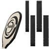 BOXOB 4pz Nastro per Bordi da Pickleball, 26/23/20mm Nastro per Racchetta da Pickleball Nastro per Bordi di Protezione da Pickleball per Forniture da Pickleball (Nero)