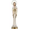 DRW Statuina Madonna di Fatima patrona del Portogallo Resina Dipinta a Mano 25 cm, Multicolore, Medidas: 7x5x25 cm