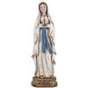 DRW Statuetta Madonna di Lourdes patrona dei Malati Resina dipinta a mano in stile goffrato da 20 cm