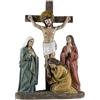 DRW Figura delle 3 Maria Maddalena, Maria Madre di Gesù e Maria di Cleofa in Resina dipinta a mano, 16 cm