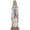 DRW Statuetta Madonna di Lourdes patrona dei Malati Resina dipinta a mano in stile goffrato 31 cm
